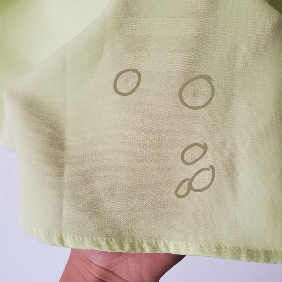 Green Button Down Top - Picture 4 of 5